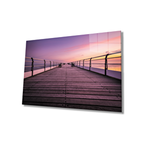 Gün Batımı Manzaralı Cam Tablo Sunset View Table 50x70 cm