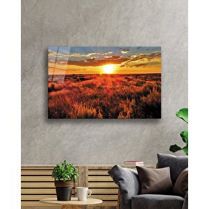 Gün Batımı Manzara Cam Tablo 50x70 cm