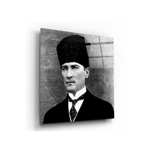 Atatürk Cam Tablo 50x50 cm