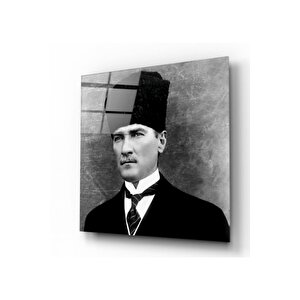 Atatürk Cam Tablo 50x50 cm