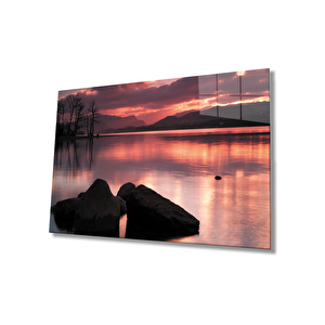 Gün Batımı Cam Tablo 50x70 cm