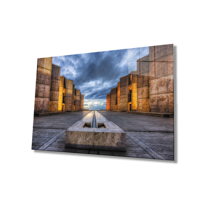 Gün Batımı Cam Tablo Sunset Table 110x70 cm