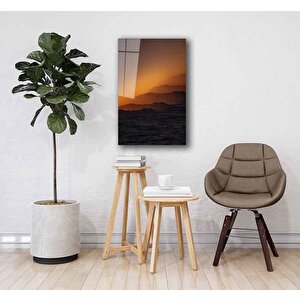 Gün Batımı Cam Tablo 90x60 cm