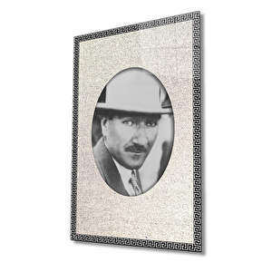 Çerçeveli Atatürk Cam Tablo 50x70 cm