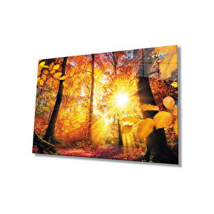 Gün Batımı Cam Tablo Sunset Table 36x23 cm