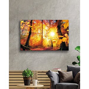 Gün Batımı Cam Tablo Sunset Table 36x23 cm