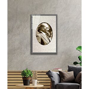 Çerçeveli Atatürk Cam Tablo