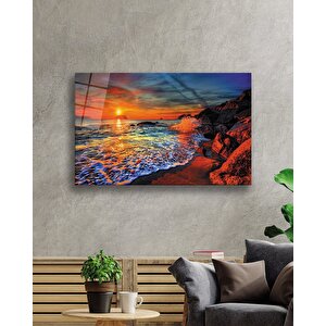 Gün Batımı Cam Tablo Sunset Table 50x70 cm