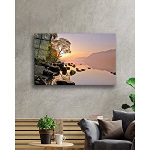 Gün Batımı Manzarası Cam Tablo 50x70 cm