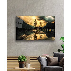 Gün Batımı Ve Yansıma Cam Tablo 50x70 cm