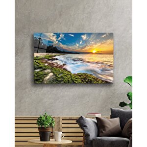 Gün Batımı Manzara Cam Tablo 50x70 cm