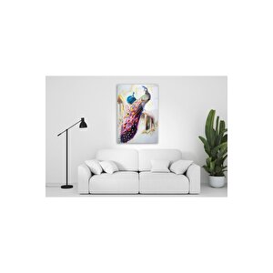 Tavus Kuşu Cam Tablo 60x90 cm