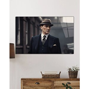 Yapay Zeka Atatürk Portresi Cam Tablo Ev Ve Ofis Duvar Dekoru 50x70 cm