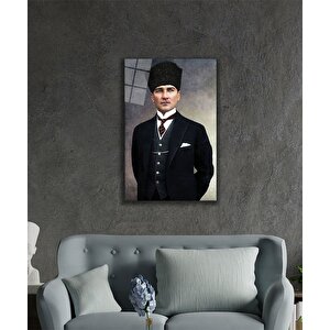 Atatürk 4mm Dayanıklı Cam Tablo Temperli Cam 80x130 cm