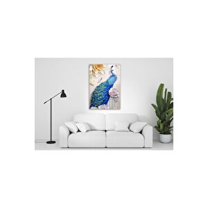 Tavus Kuşu Cam Tablo 50x70 cm