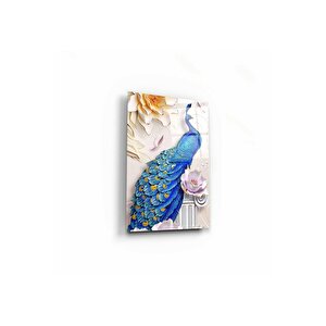 Tavus Kuşu Cam Tablo 50x70 cm