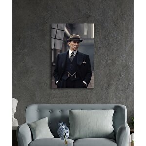 Yapay Zeka Atatürk Portresi Cam Tablo Ev Ve Ofis Duvar Dekoru 50x70 cm