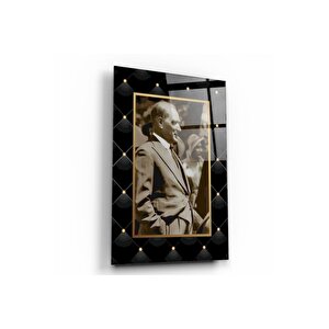 Atatürk Cam Tablo 60x90 cm