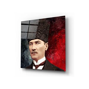 Atatürk Cam Tablo 30x30 cm