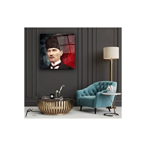 Atatürk Cam Tablo 30x30 cm