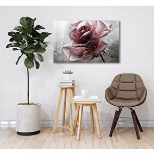 Gül Cam Tablo 50x70 cm