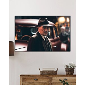 Yapay Zeka Atatürk Portresi Cam Tablo Ev Ve Ofis Duvar Dekoru 110x70 cm