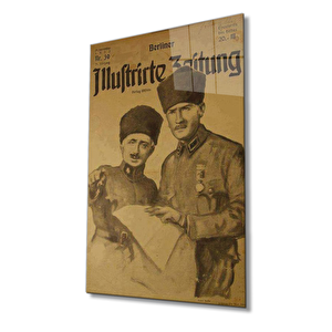 Atatürk Cam Tablo 90x60 cm