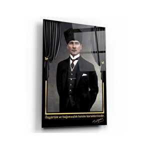 Atatürk Cam Tablo 50x70 cm