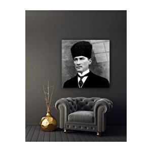 Atatürk Cam Tablo 50x50 cm