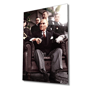 Atatürk Cam Tablo 36x23 cm
