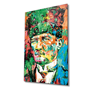 Atatürk Sanatsal Cam Tablo, Ataturk 50x70 cm