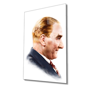 Atatürk Cam Tablo 36x23 cm