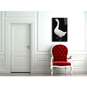 Kaz Hayvan Cam Tablo 36x23 cm