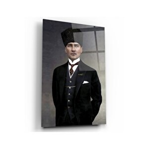 Atatürk Cam Tablo 70x110 cm