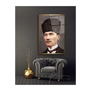 Atatürk Cam Tablo 70x110 cm