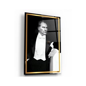 Atatürk Cam Tablo 70x110 cm
