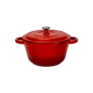 Lava Döküm Yuvarlak Tencere Döküm Demir Kapak New Heritage Serisi Çap 22 Cm