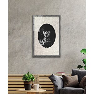 Çerçeveli Atatürk Cam Tablo 50x70 cm