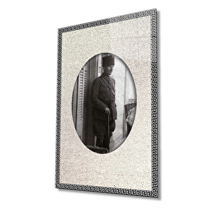 Çerçeveli Atatürk Cam Tablo 50x70 cm