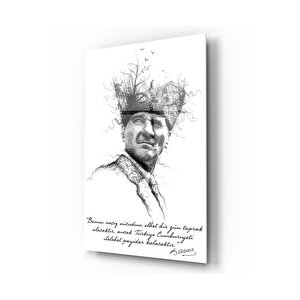 Atatürk Cam Tablo 50x70 cm