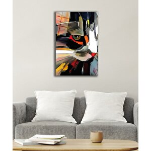Kedi Soyutcam Tablo, Cat Abstract 50x70 cm