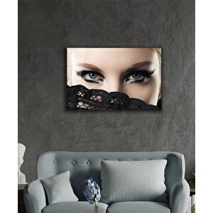 Kadınlar Kedi Göz Cam Tablo 50x70 cm