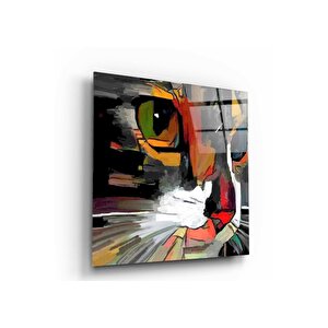 Kedi Cam Tablo 50x50 cm