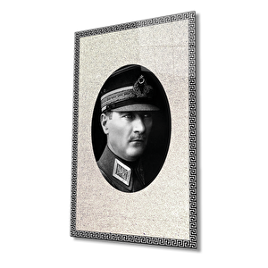 Çerçeveli Atatürk Cam Tablo 50x70 cm