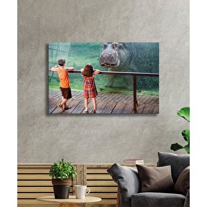 Hayvanat Bahçesi Cam Tablo Zoo 50x70 cm