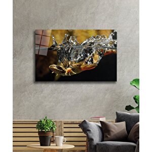 Sualtı Hayvan Cam Tablo , Marine Life 110x70 cm