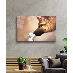 Hayvanlar Cam Tablo 50x70 cm