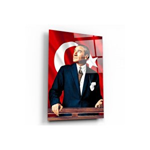 Atatürk Cam Tablo 70x110 cm