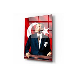 Atatürk Cam Tablo 70x110 cm