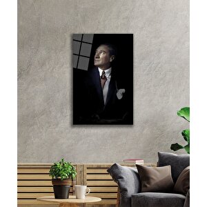 Atatürk Cam Tablo 90x60 cm